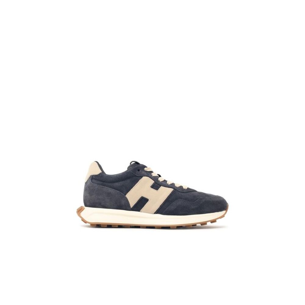 Hogan 'H601' Blue Suede Sneakers Men